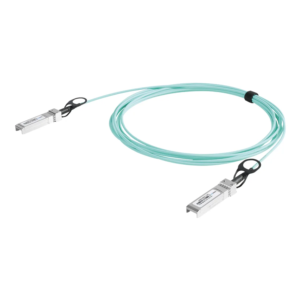 Cable AOC SFP+ de 1&10 Gbps a 1&10 Gbps / Cable de fibra óptica Activo / Longitud: 15 metros