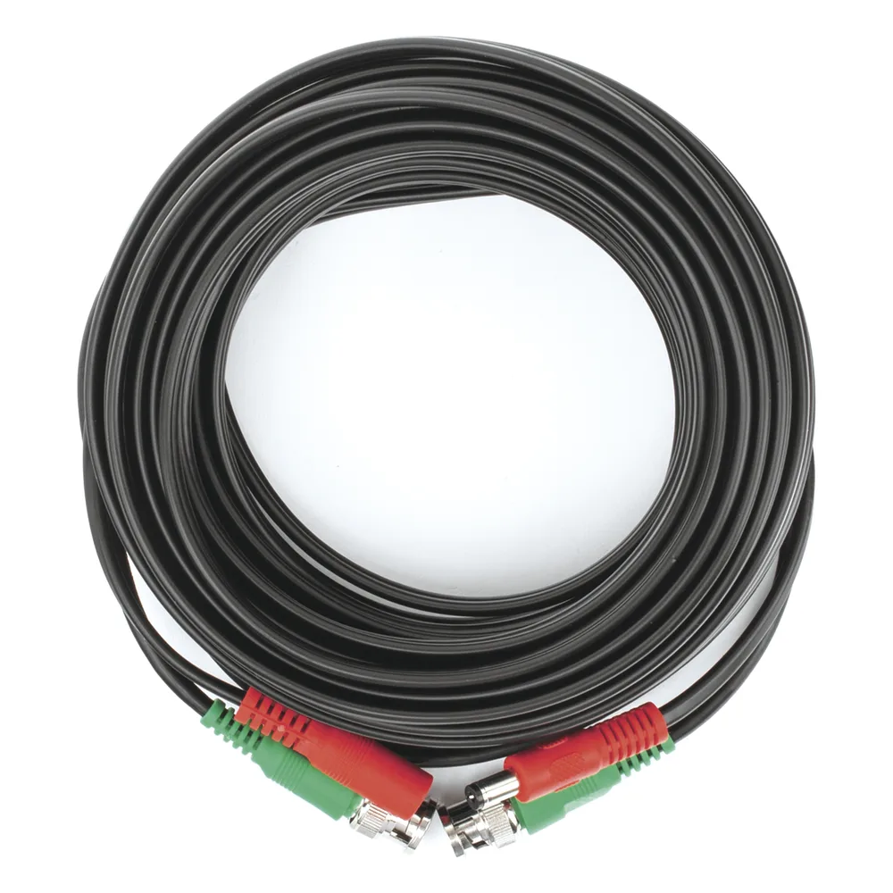 Cable Coaxial (BNC RG59) + Alimentación / SIAMES / 10 Metros (32.81 Pies) / 100% Cobre / Para Cámaras 4K / Uso Interior y Exterior – vista 2