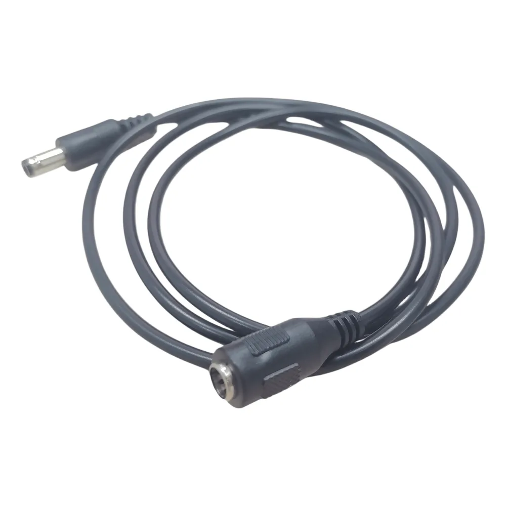 Cable con Conector Macho  ahembra (Pigtail) | Forro negro |  Alimentación para Vcc | Polarizado | Largo 1 metro | Calibre 22AWG. – vista 4