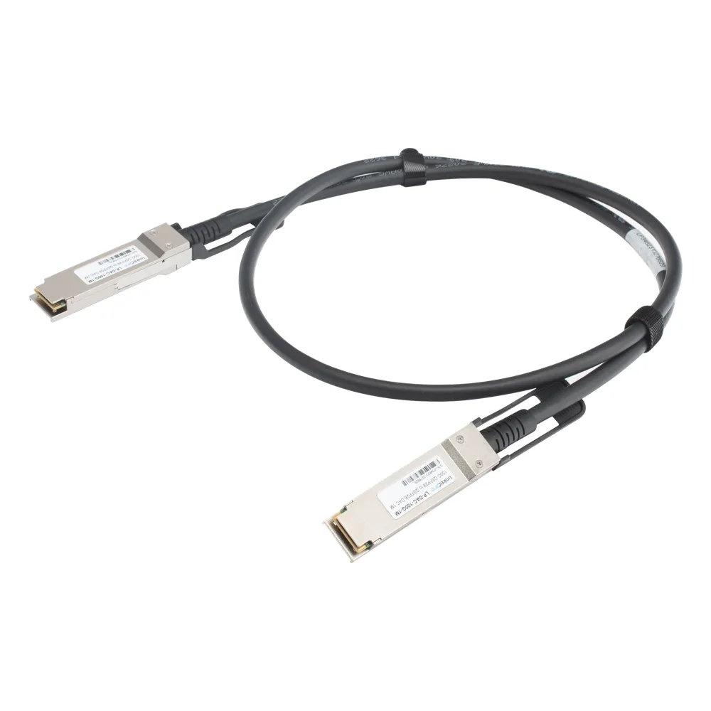 Cable DAC QSFP28 de 100 Gbps a 100 Gbps / Passive Direct Attach Copper Twinax Cable / Longitud: 1 metro