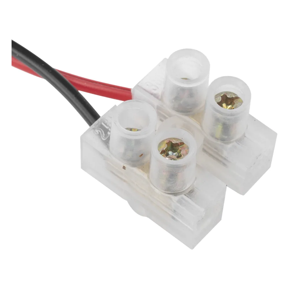 Cable de Alimentación con Conector Macho a Bloque de Terminal Atornillable / Calibre 18 AWG / Longitud 28.5 cm (11.22 Pulgadas) / Ideal para Alimentación de Cámaras – vista 2