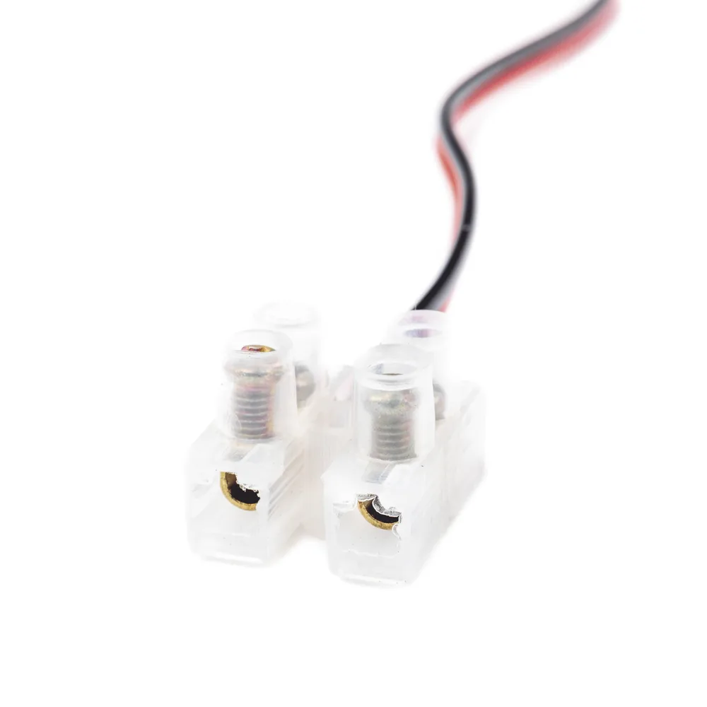 Cable de Alimentación con Conector Macho a Bloque de Terminal Atornillable / Calibre 18 AWG / Longitud 28.5 cm (11.22 Pulgadas) / Ideal para Alimentación de Cámaras – vista 5