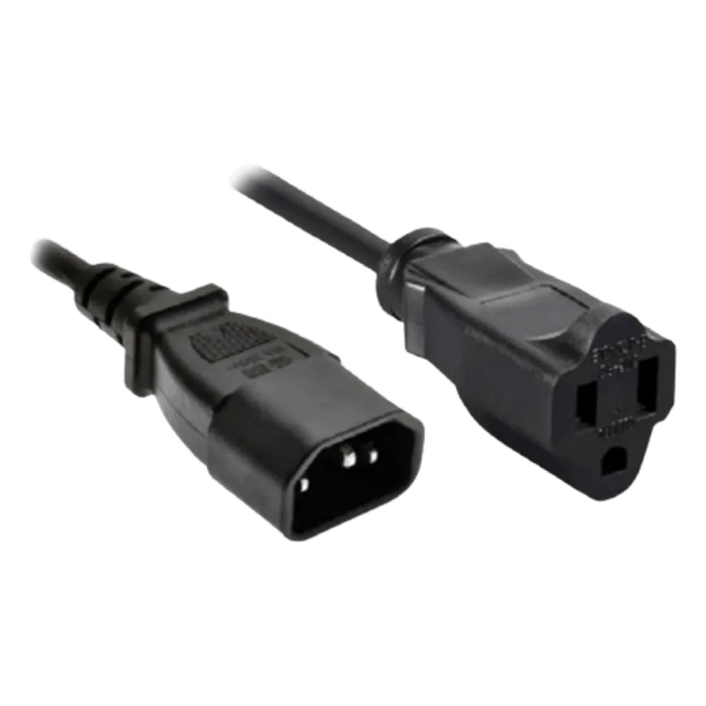 Cable de Alimentación / Enchufe C14/US / 60 cm (23.6 in) / Negro / Compatible NEO