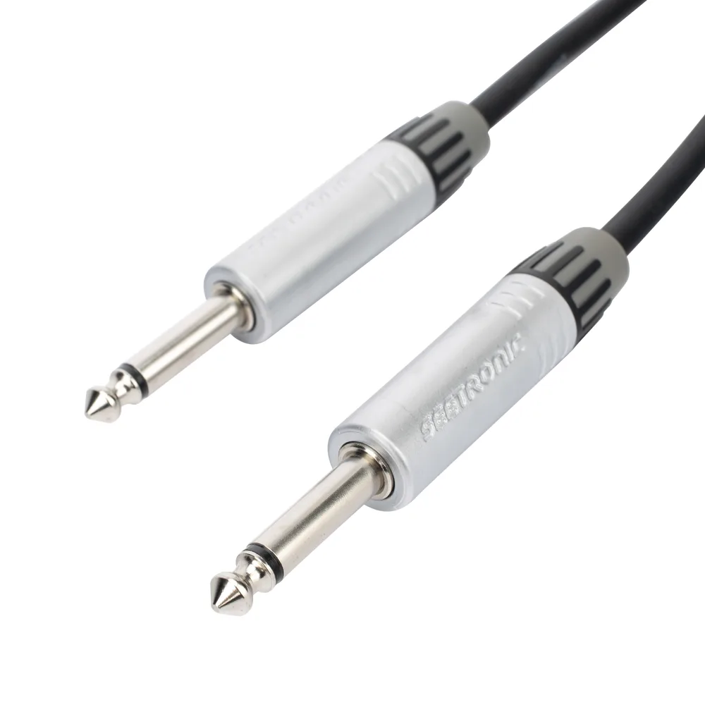 Cable de Audio | Plug 1/4 in a Plug 1/4 in Stereo | Carcasa Cromada | Conectores Seetronic | Longitud 3m