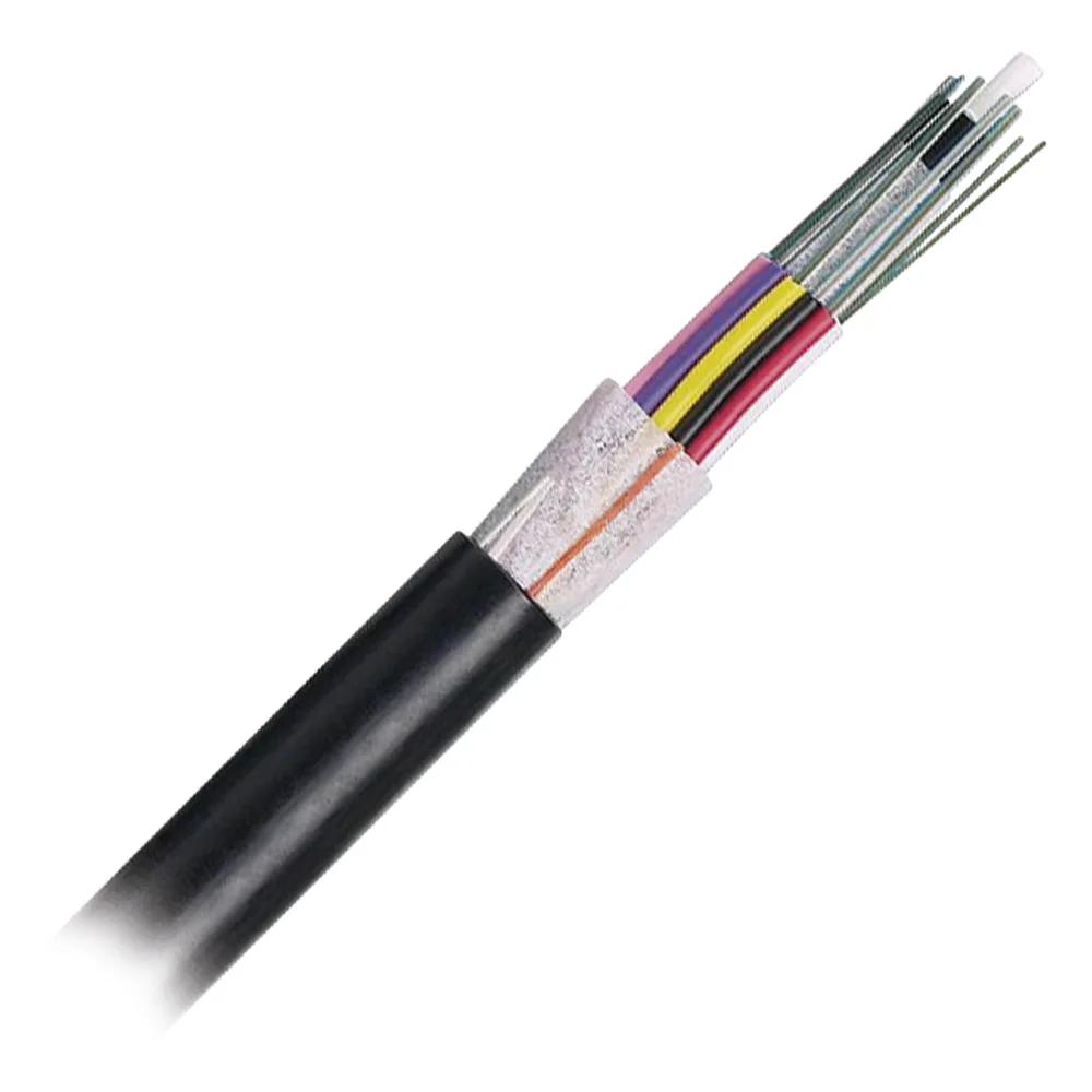 Cable de Fibra Óptica 12 Hilos, OSP (Planta Externa), No Armada (Dieléctrica), MDPE (Polietileno de Media Densidad), Multimodo OM3 50/125 Optimizada, Precio Por Metro