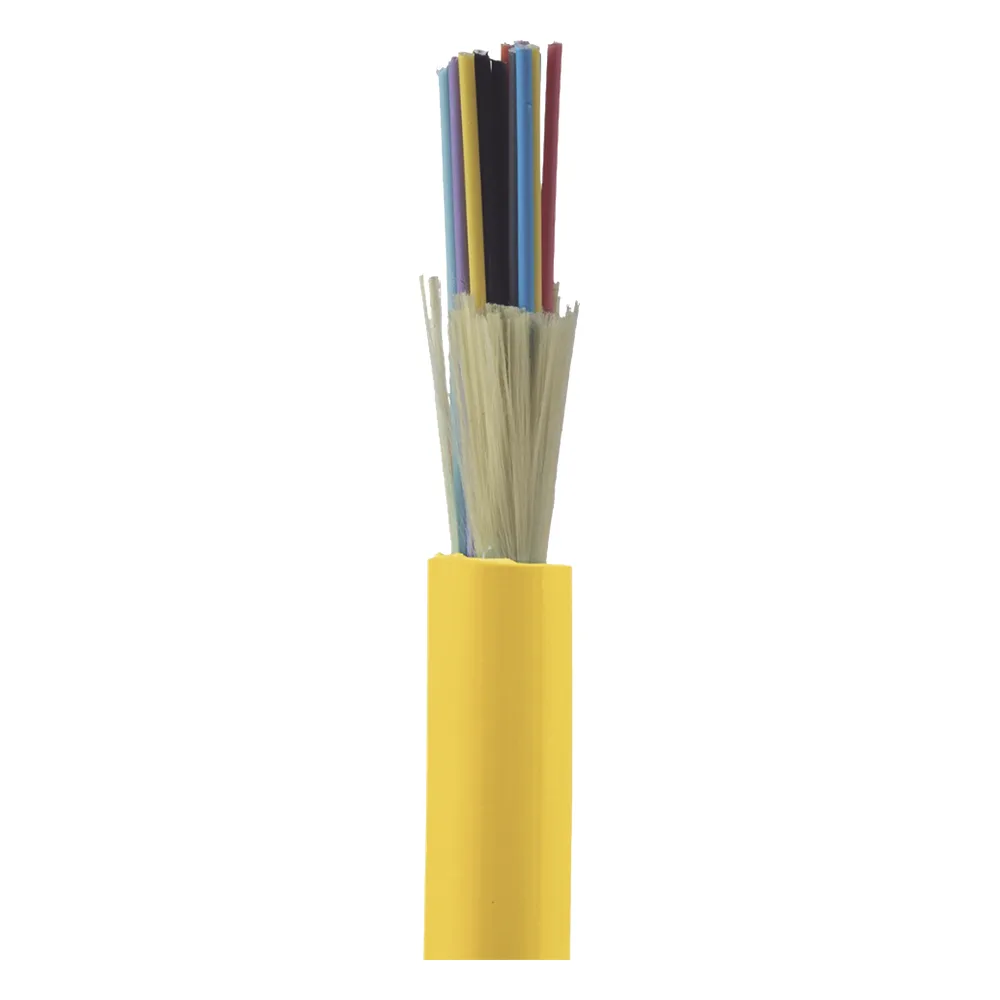 Cable de Fibra Óptica de 24 Hilos, Monomodo OS2 9/125, Interior, Tight Buffer 900um, No Conductiva (Dieléctrica), OFNP (Plenum), Precio Por Metro