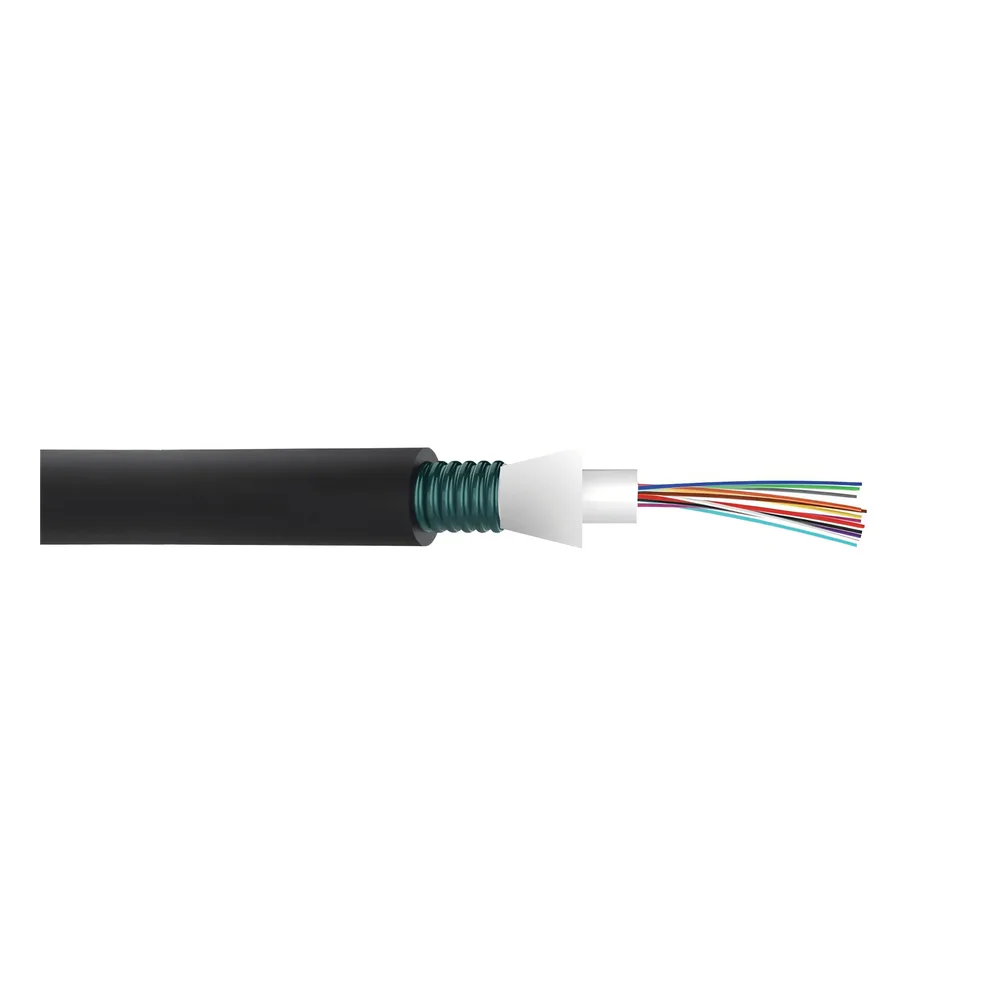 Cable de Fibra Óptica de 24 Hilos, Monomodo OS2, Interior/Exterior, Armada, Loose Tube 250um, OFCP (Plenum), Precio Por Metro