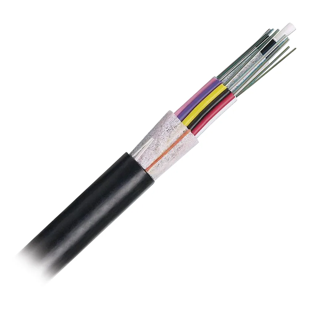 Cable de Fibra Óptica de 24 Hilos, OSP (Planta Externa), No Armada (Dieléctrica), 250um, Monomodo OS2, Precio Por Metro