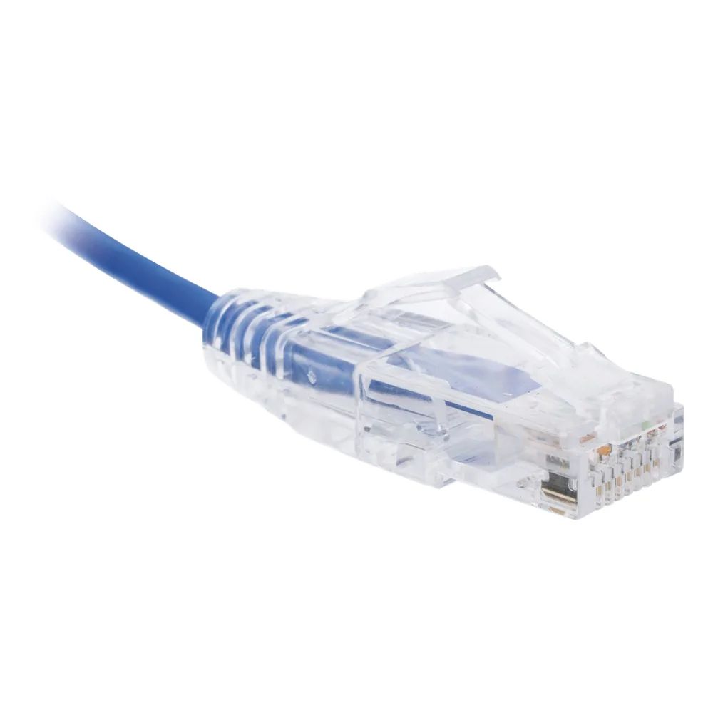 Cable de Parcheo Slim UTP Cat6 - 1 Metro (3.28 Pies), Azul, Diámetro Reducido (28 AWG) – vista 2