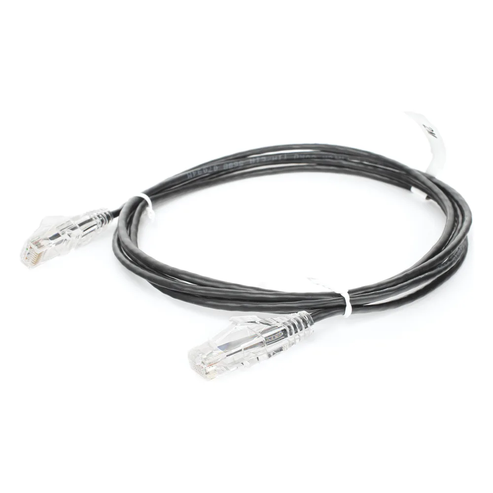 Cable de Parcheo Slim UTP Cat6 - 1.5 Metros (4.92 Pies) Negro Diámetro Reducido (28 AWG) – vista 4