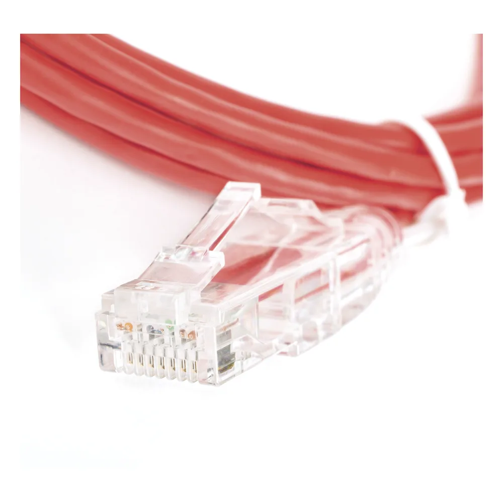 Cable de Parcheo Slim UTP Cat6 - 2 Metros (6.56 Pies) Rojo Diámetro Reducido (28 AWG) – vista 5