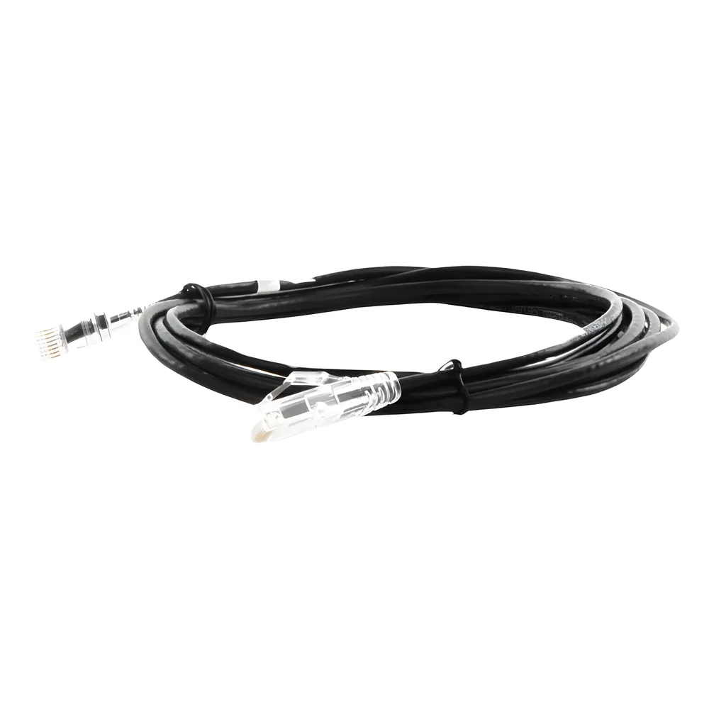 Cable de Parcheo Slim UTP Cat6A - 3 Metros (9.84 Pies) Negro, Diámetro Reducido (28 AWG) – vista 3