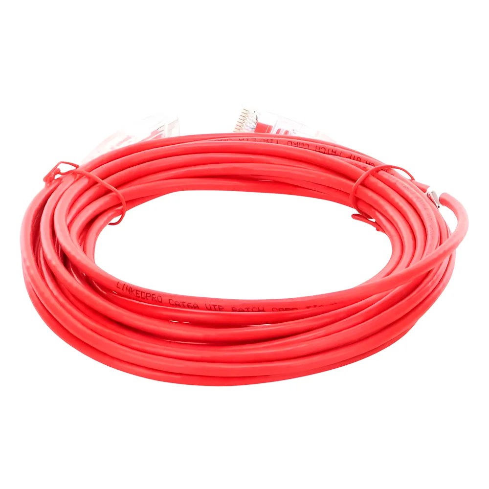 Cable de Parcheo Slim UTP Cat6A - 5 Metros (16.40 Pies) Rojo, Diámetro Reducido (28 AWG) – vista 4