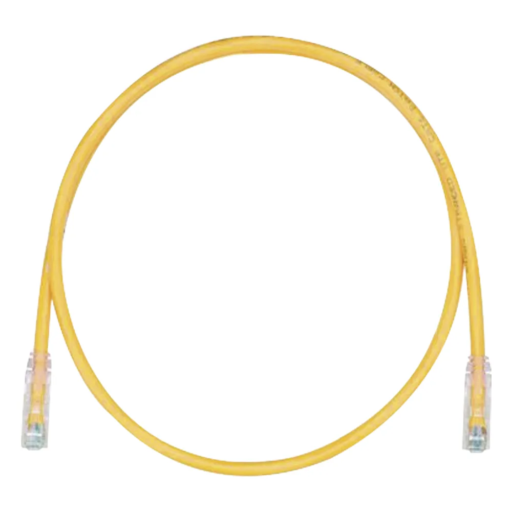Cable de Parcheo TX6, UTP Cat6, 24 AWG, CM, Color Amarillo, 2.13 Metros (7 Pies)