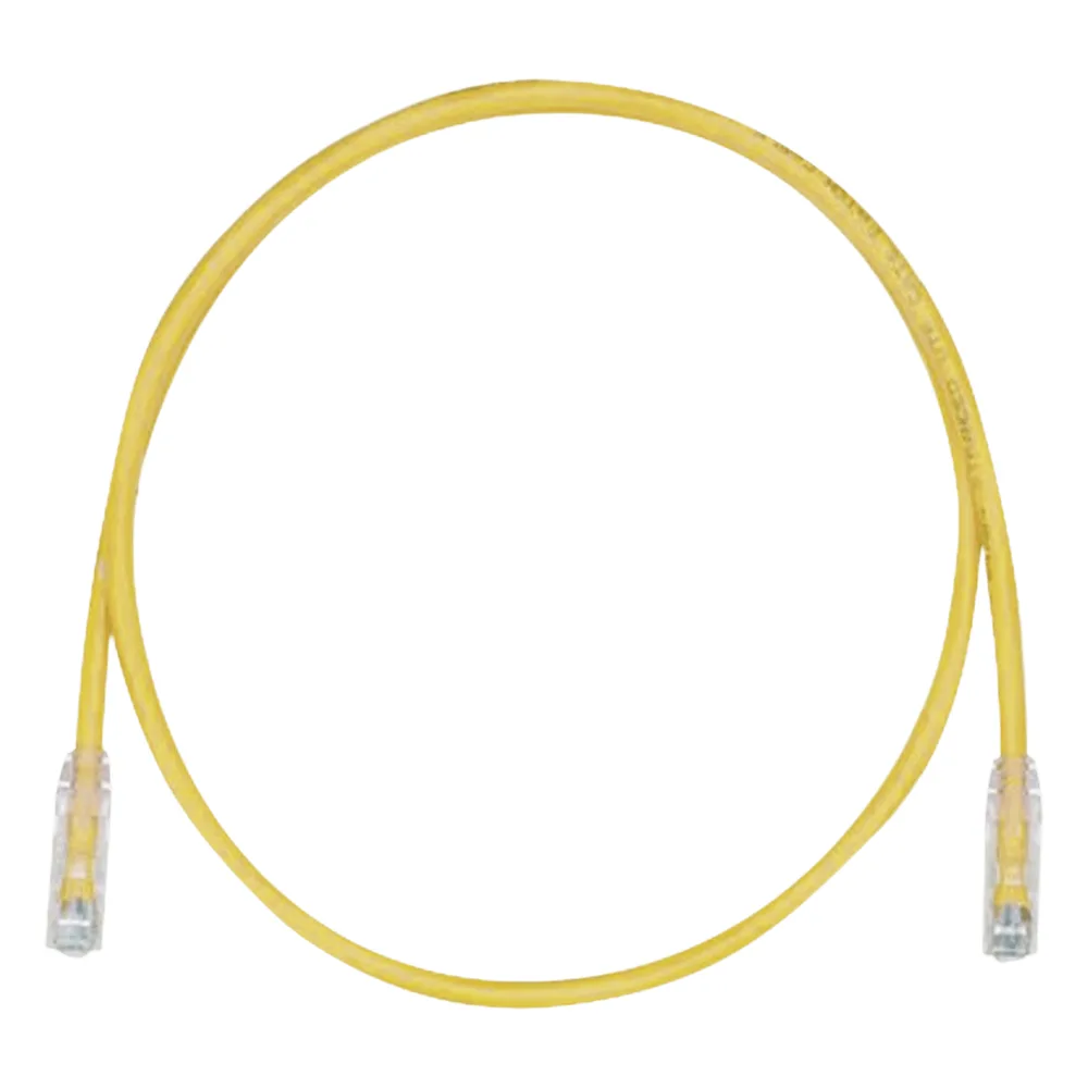 Cable de Parcheo TX6, UTP Cat6, 24 AWG, CM, Color Amarillo, 4.57 Metros (15 Pies)