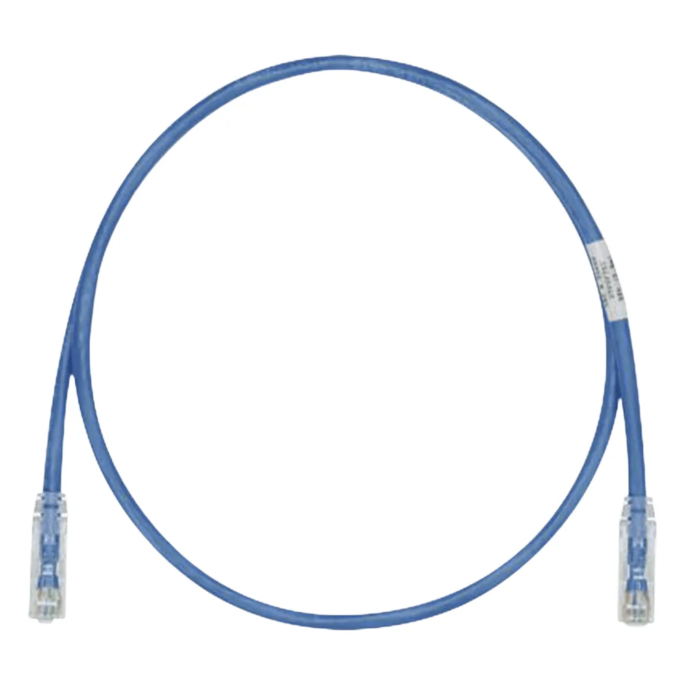 Cable de Parcheo TX6, UTP Cat6, 24 AWG, CM, Color Azul, 7.62 Metros (25 Pies)