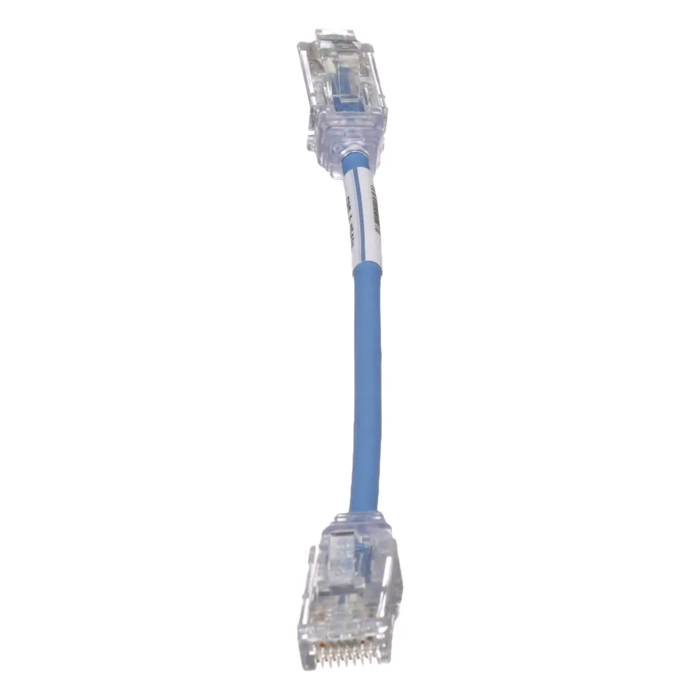 Cable de Parcheo TX6, UTP Cat6, Diámetro Reducido (28AWG), Color Azul, 15.2 cm (6 pulgadas) – vista 3