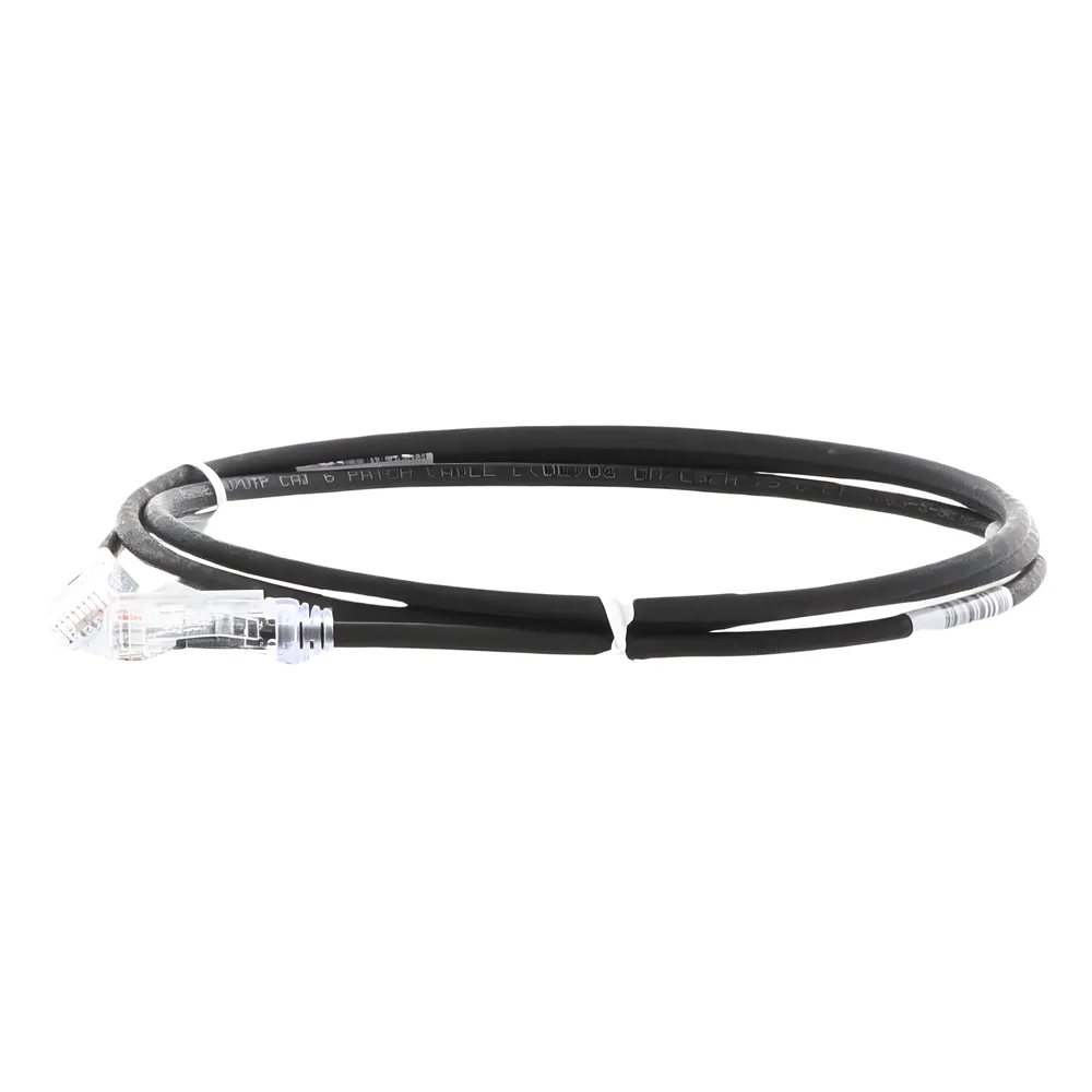 Cable de Parcheo TX6, UTP Cat6, Diámetro Reducido (28AWG), Color Negro, 1.22 Metros (4 Pies) – vista 3