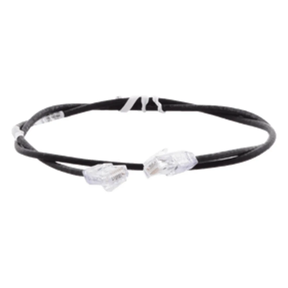Cable de Parcheo TX6, UTP Cat6, Diámetro Reducido (28AWG), Color Negro, 2 ft. – vista 2