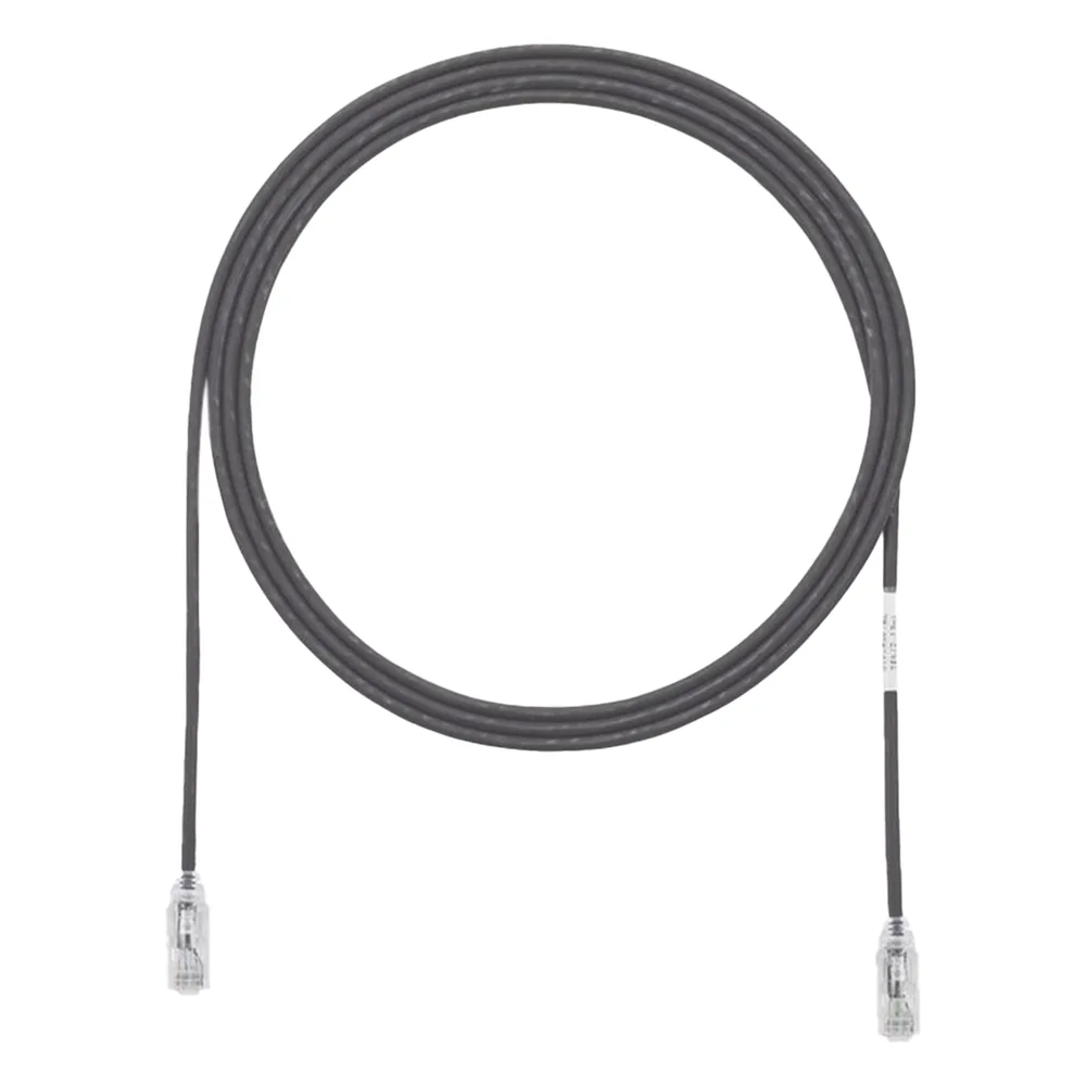 Cable de Parcheo TX6, UTP Cat6, Diámetro Reducido (28AWG), Color Negro, 20.2 cm (8 Pulgadas) – vista 2