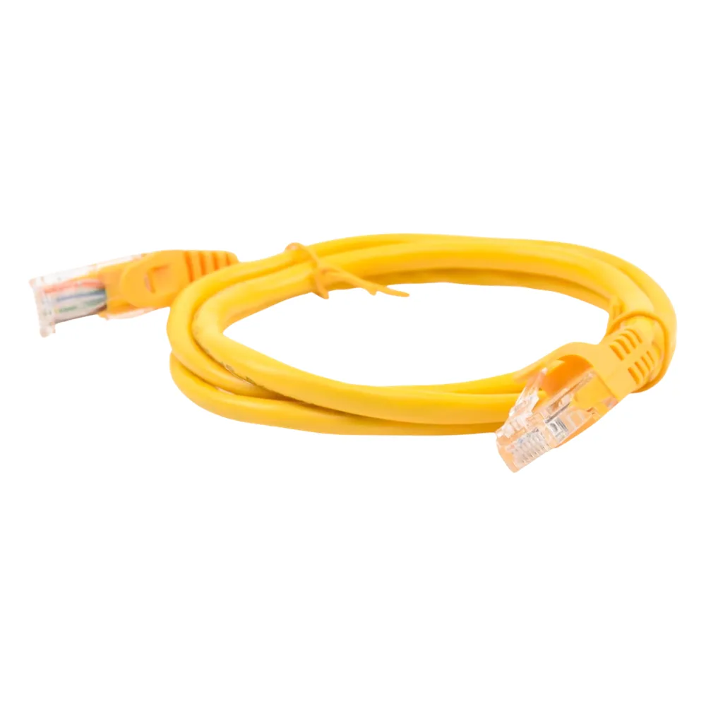 Cable de Parcheo UTP Cat5e - 1 Metro (3.28 Pies) - Amarillo – vista 2