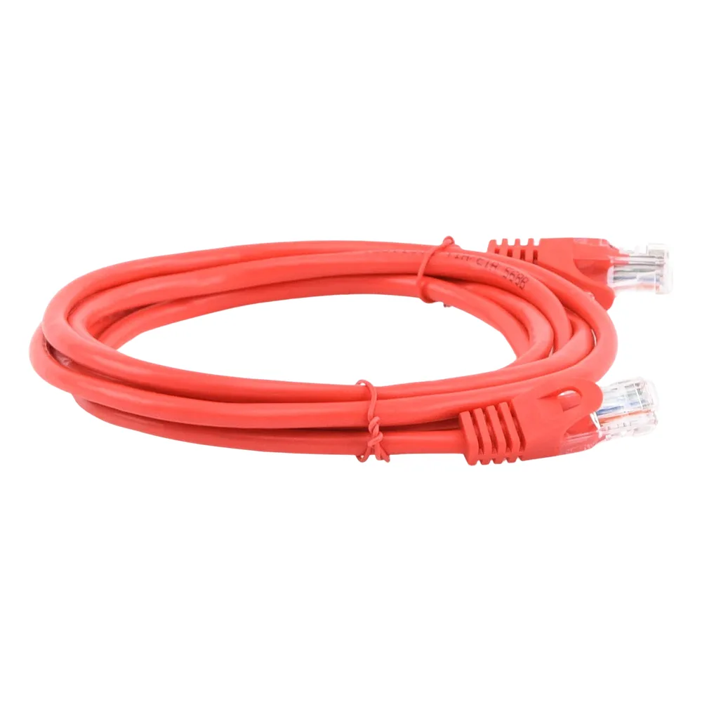 Cable de Parcheo UTP Cat5e - 2.0 Metros (6.56 Pies) - Rojo – vista 5