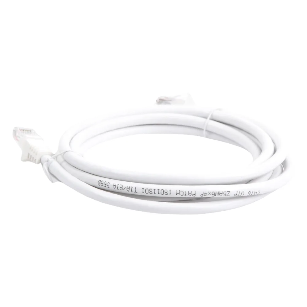 Cable de Parcheo UTP Cat6 - 2 Metros (6.56 Pies) - Blanco – vista 5