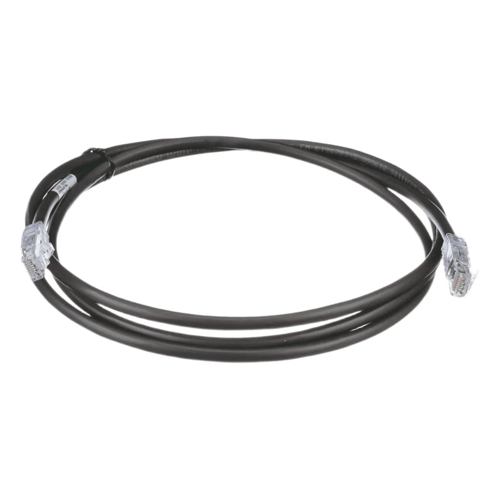 Cable de Parcheo UTP, Cat6A, 24 AWG, CM, Color Negro, 2.13 Metros (7 Pies)