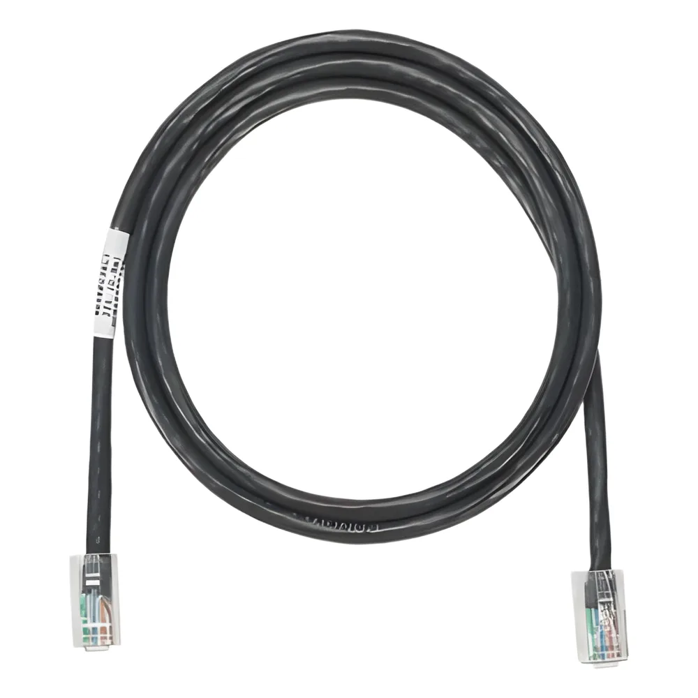 Cable de Parcheo UTP Categoría 5e, con Plug Modular en Cada Extremo - 2 Metros (6.56 Pies) - Negro