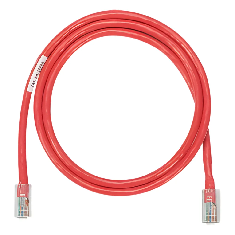Cable de Parcheo UTP Categoría 5e, con Plug Modular en Cada Extremo - 2 Metros (6.56 Pies) - Rojo
