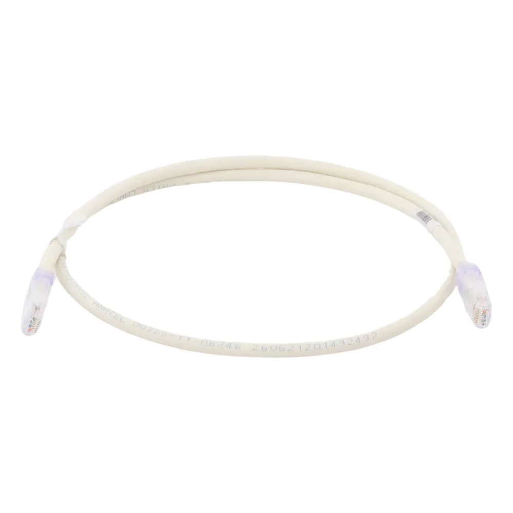 Cable de Parcheo UTP Categoría 6, con Plug Modular en Cada Extremo - 1 Metro (3.28 Pies) - Blanco Mate – vista 4