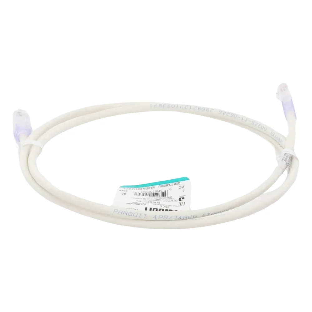 Cable de Parcheo UTP Categoría 6, con Plug Modular en Cada Extremo - 1.5 Metros (4.92 Pies) - Blanco Mate – vista 4