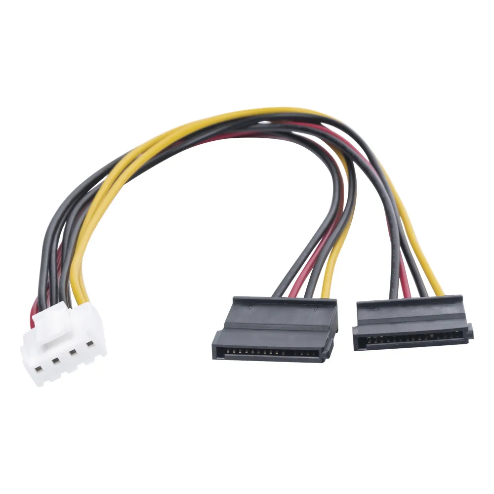 Cable Doble de Corriente SATA / Compatible con DVR's epcom / HIKVISION / 25 cms de Longitud – vista 4