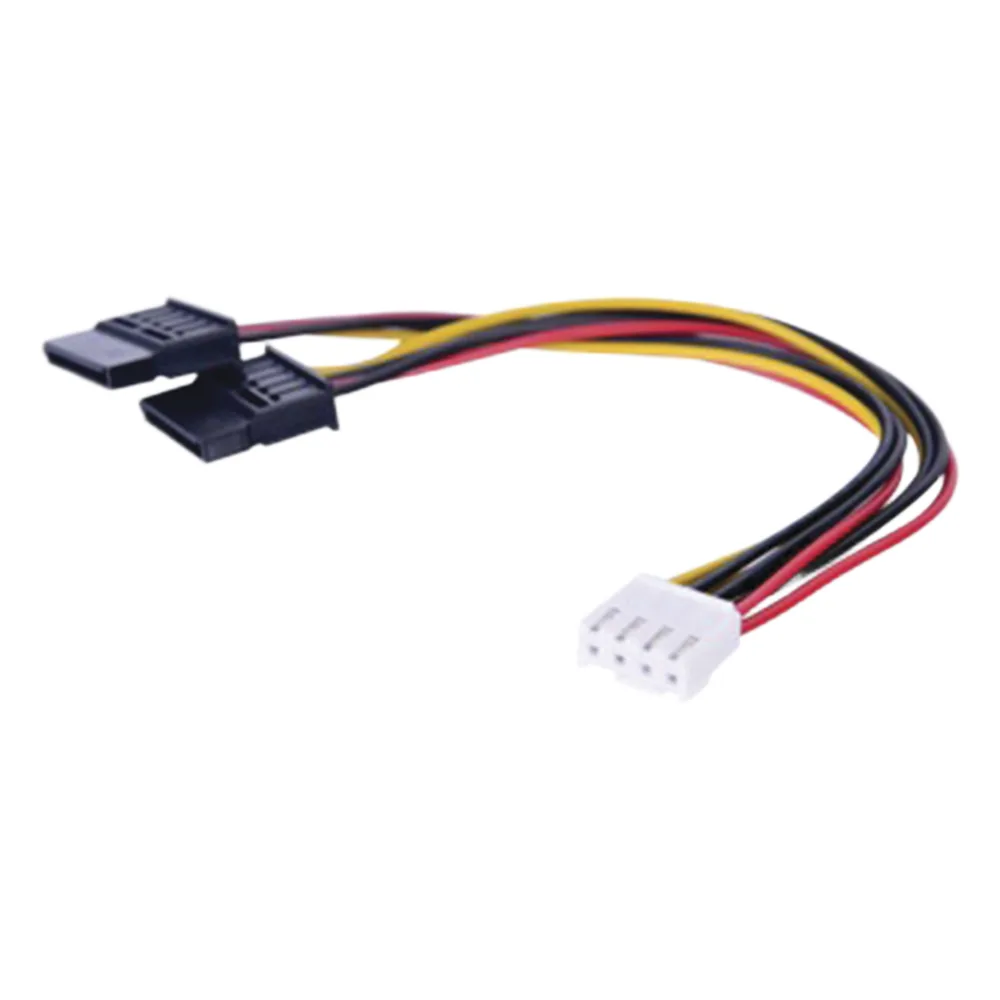 Cable Doble de Corriente SATA / Compatible con DVR´s epcom y HIKVISION / 15 cm de Longitud