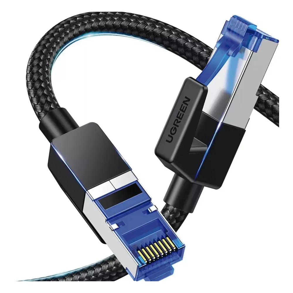 Cable Ethernet Cat8 CLASS F/FTP Redondo con Malla de Nylon 2 Metros (6.56 Pies) – vista 4