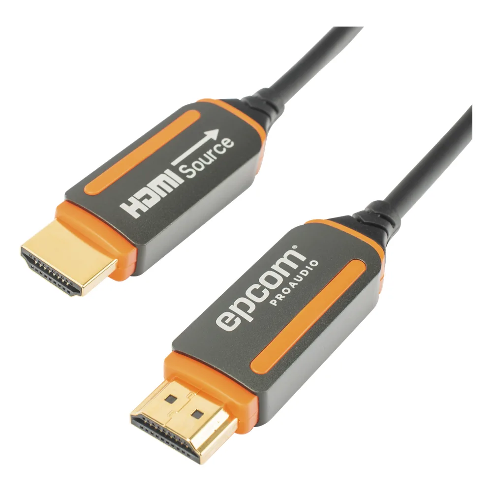 Cable HDMI de Fibra Óptica de 15 Metros (49.21 Pies) | Alta Definición | Versión 2.0 | Alta Velocidad 18Gbps | 4K@60Hz | HDCP 2.2 | Resistente a EMI y RFI