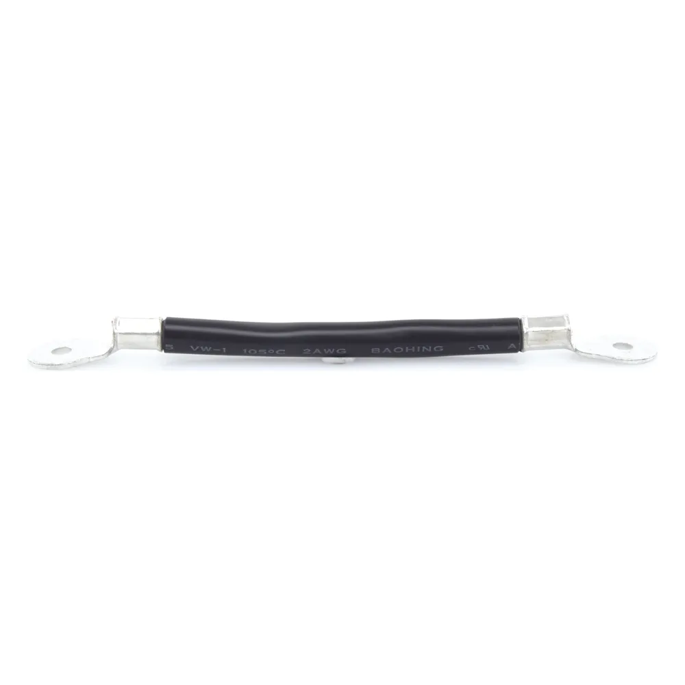 Cable para Baterías, 0.2m, Negro, Calibre 2 AWG con Terminales de Ojo en Ambos Extremos – vista 3