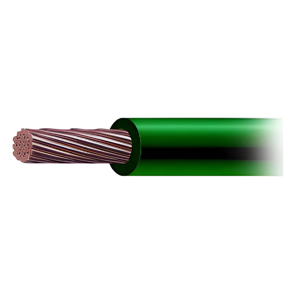 Cable THW-LS / Calibre 6 AWG / 19 Hilos / Color Verde / Venta por Metro