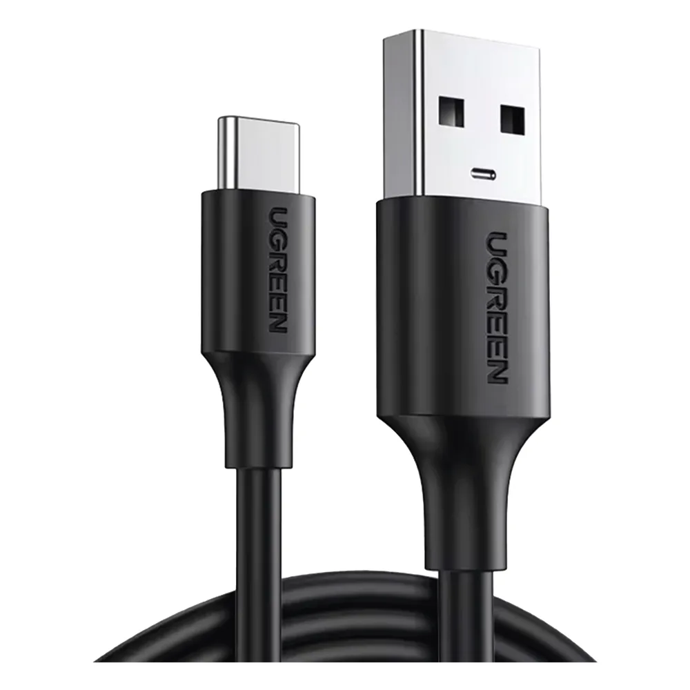 Cable USB-A a USB-C | 1 Metro | Carga y Sincronización de Datos | Carga Rápida 60W | Datos 5 Gbps | QC 3.0/2.0 | FPC | AFC | Protección Integrada | Duradero y Flexible| Caja ABS | Cubierta de TPE | Color Negro.