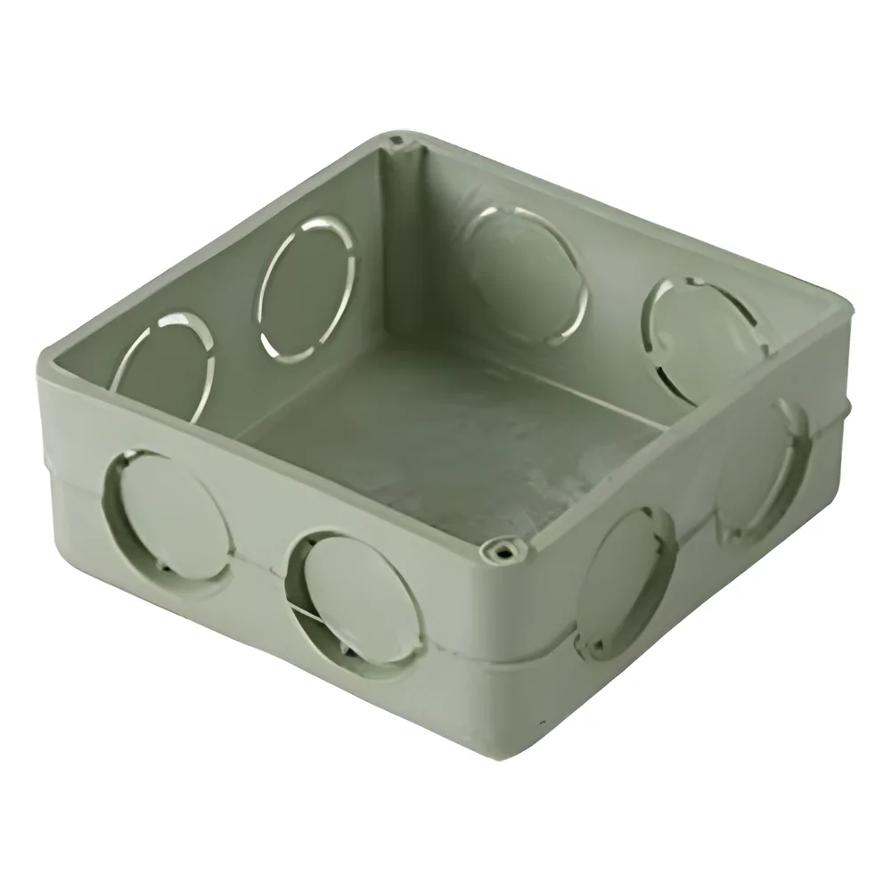 Caja Cuadrada de 1/2"  para Instalaciones de PVC Conduit Pesado.