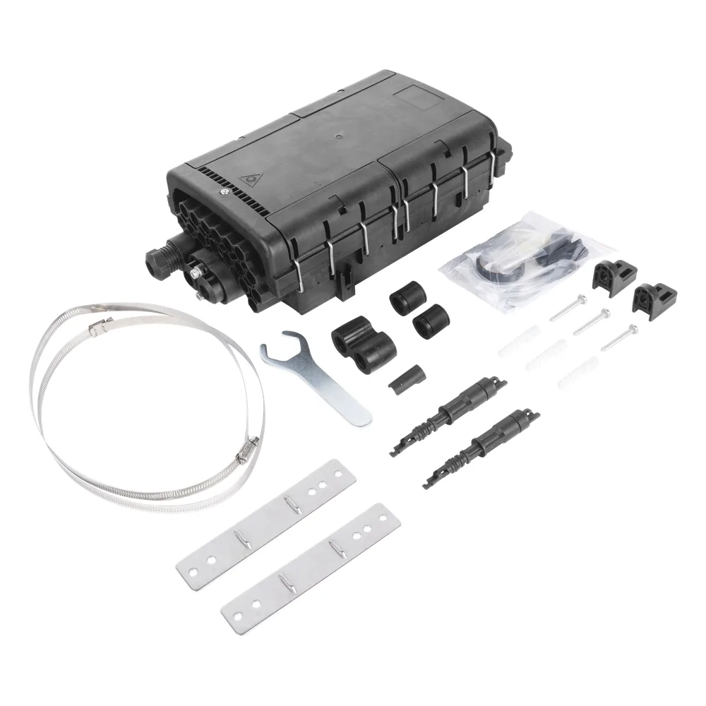 Caja de Distribución de Fibra Óptica para 48 Empalmes con 16 Acopladores SC/APC, Enterrado Directo, IP68 – vista 4