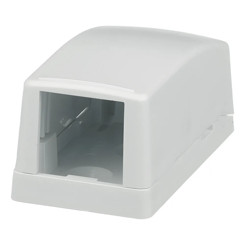 Caja de Montaje en Superficie, Para 1 Módulo Mini-Com, Color Blanco