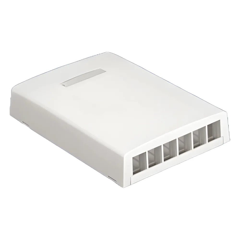 Caja de montaje en superficie para 6 módulos - Blanco