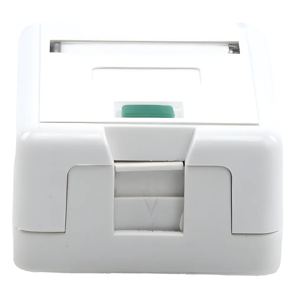 Caja de pared con 1 puerto Keystone, no incluye jack