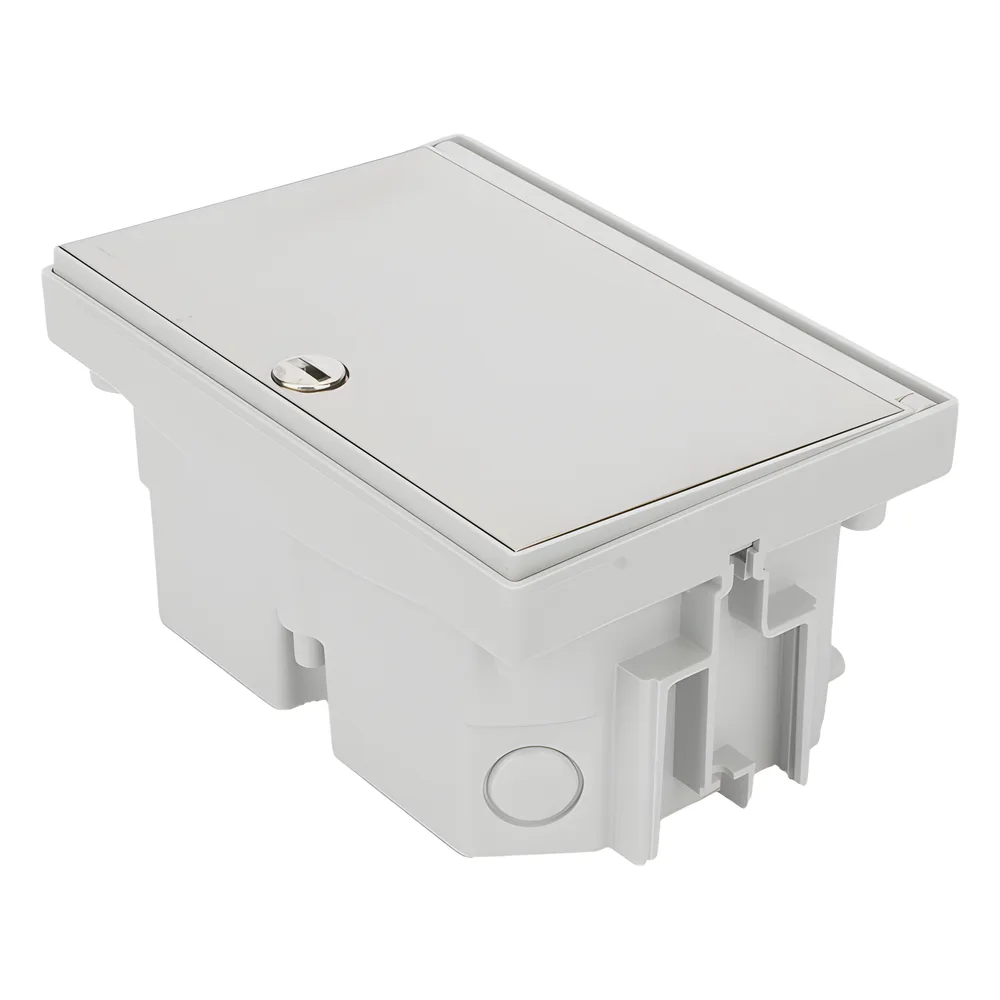 Caja de Suelo Estanca IP66 para Interior y Exterior / Protección contra Polvo y Agua / Sistema de Drenaje Integrado / Cierre Manual o de Seguridad / Alta Resistencia para Áreas Públicas – vista 3