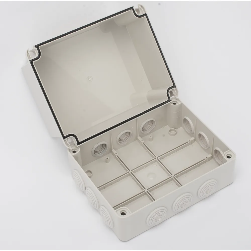 Caja Derivación-Conexión de Plástico (190 X 240 X 165 mm) con 12 Glándulas de Goma. Para Instalaciones Comerciales, Residenciales e Industriales. Incluye Tornillería para su Tapa. Funciona También como Registro. – vista 3