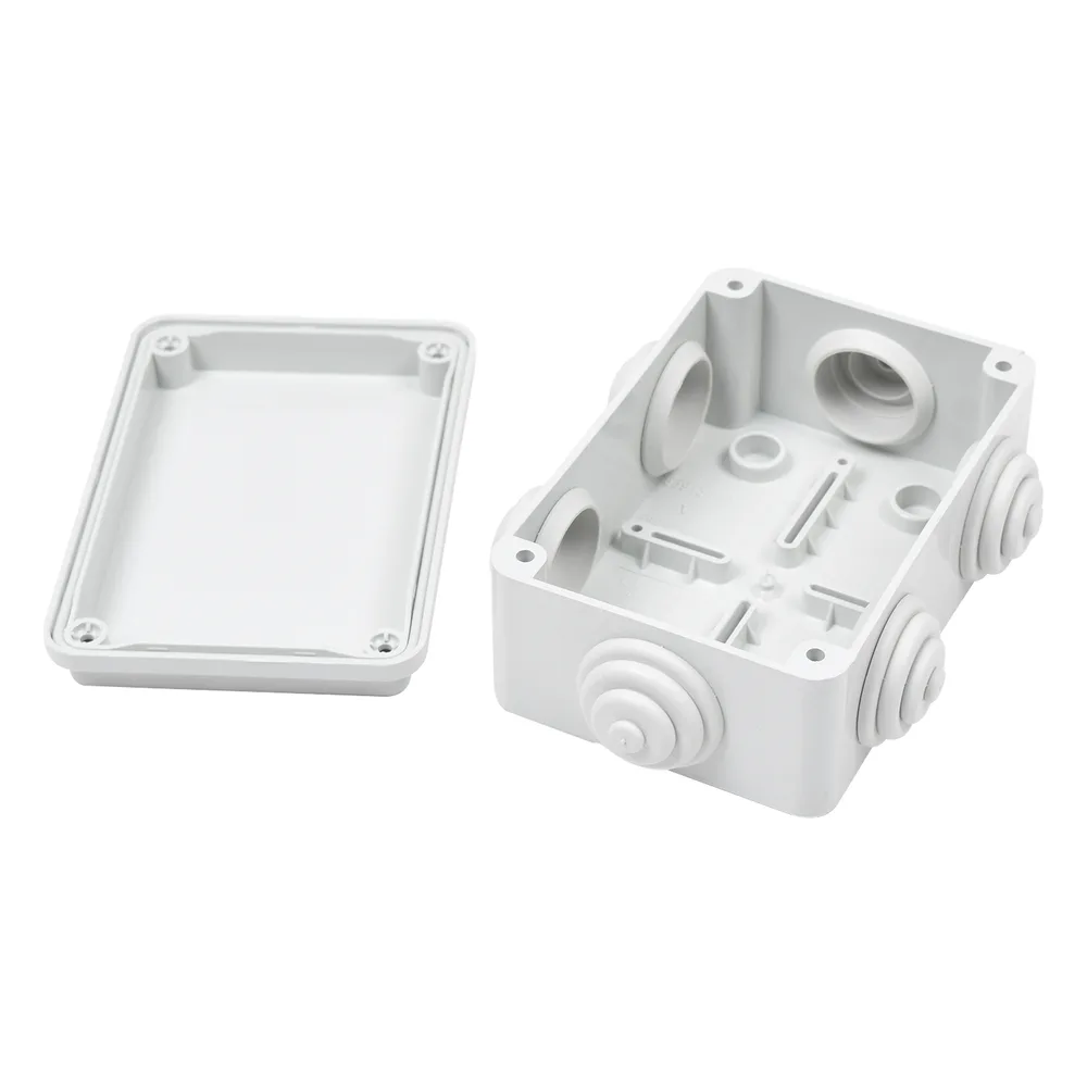 Caja Estanca de PVC Para Derivación y Conexión, 6 Entradas, Tapa Atornillada, 120x80x50 mm (Área interna), Uso Exterior IP55, Material que no Propaga el Fuego y Libre de Hálogenos – vista 2