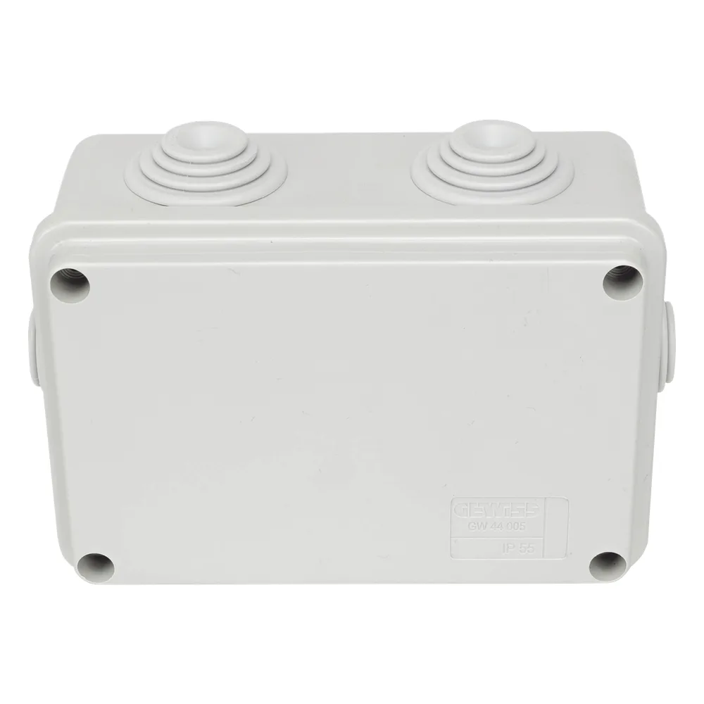 Caja Estanca de PVC Para Derivación y Conexión, 6 Entradas, Tapa Atornillada, 120x80x50 mm (Área interna), Uso Exterior IP55, Material que no Propaga el Fuego y Libre de Hálogenos – vista 5