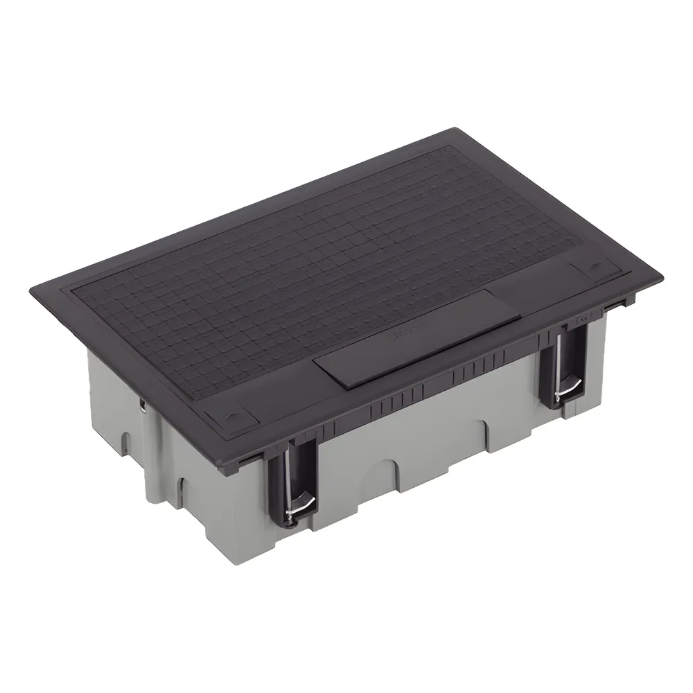 Caja Para Instalación en Piso Falso para Voz, Datos o Contactos Eléctricos / Capacidad para 4 Módulos / Espacio Embellecedor en la Tapa / Profundidad Ajustable de 90 a 120 mm (3.54 a 4.72 pulgadas) / Los Módulos se Adquieren Aparte / (SF410/14CY) – vista 2