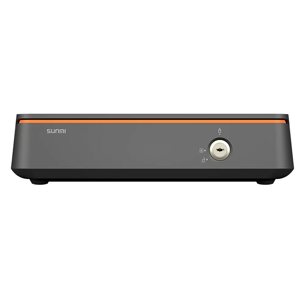 Cajón de Efectivo Mini SUNMI / ABS de Alta Resistencia / 3 Posiciones de Bloqueo / 9V-24V Autoajustable / 1,000,000+ Operaciones / 10 kg Capacidad de Carga / Reducción de Ruido <50dB